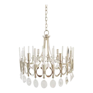 Mid Century Modern Ovali Chandelier by Angelo Gaetano Sciolari