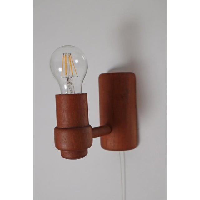 Mid-Century Modern Teak Wall Lamp from Temde Leuchten, 1960s For Sale - Image 10 of 18
