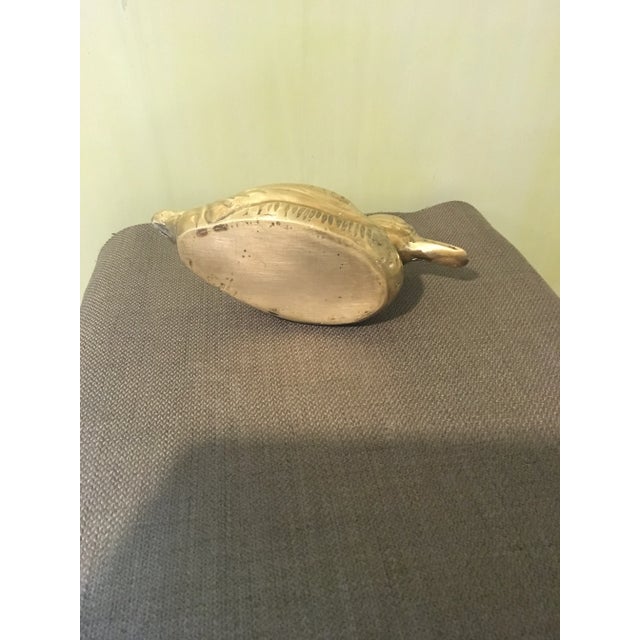 Mid-Century Modern Solid Brass Wood Duck Ashtray For Sale In Greenville, SC - Image 6 of 7