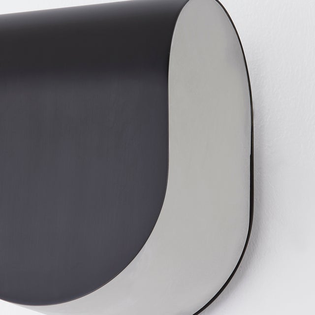 Modern Hudson Valley Lighting Briarwood 6.5 in. 1 Light Wall Sconce in Black Brass Finish For Sale - Image 3 of 4