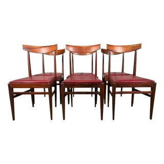 Walnut Chairs from Vittorio Dassi Lissone, 1950, Set of 6 For Sale