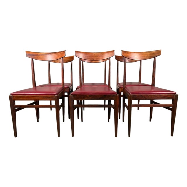 Walnut Chairs from Vittorio Dassi Lissone, 1950, Set of 6 For Sale