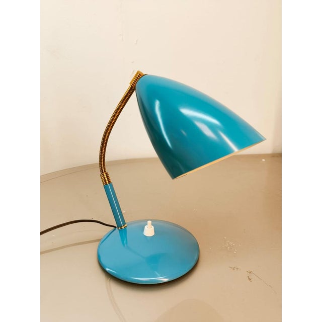 Blue Adjustable Table Lamp For Sale - Image 16 of 16
