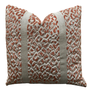 Handcrafted Decorative Raspberry Blush Leopard Print Pillow Cover