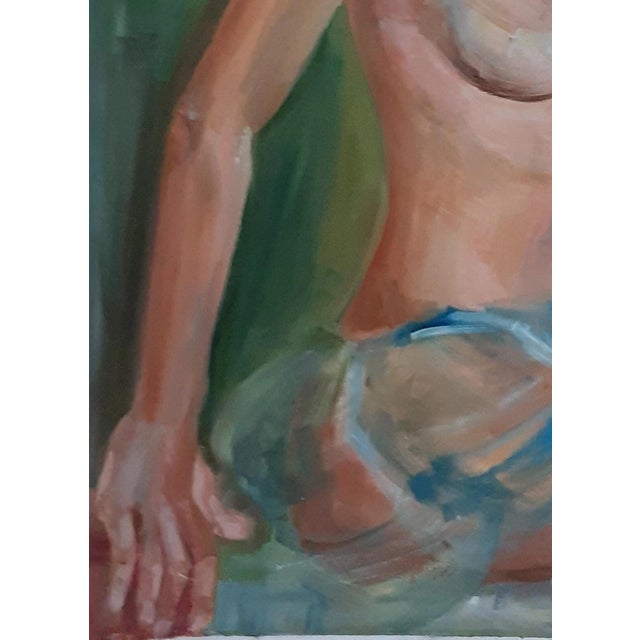1970s 1970s Nude Figure Oil Painting, Ukrainian Artist Artemieva, Canvas For Sale - Image 5 of 6