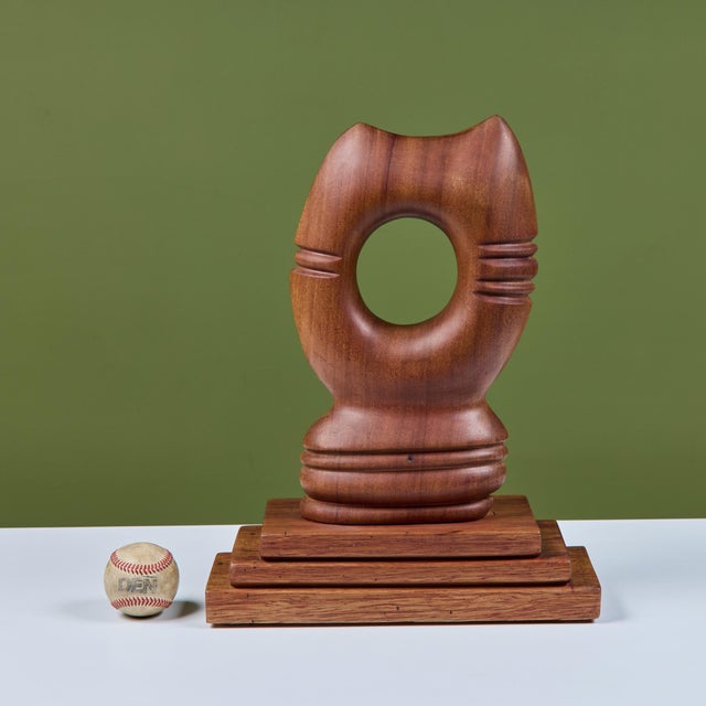 Mid-Century Modern Abstract Mounted Cat Sculpture For Sale - Image 3 of 14