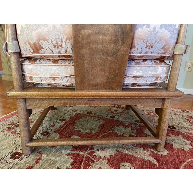 Pair of Vintage Chinoiserie Chairs in Mozambique Wood For Sale In Los Angeles - Image 6 of 17