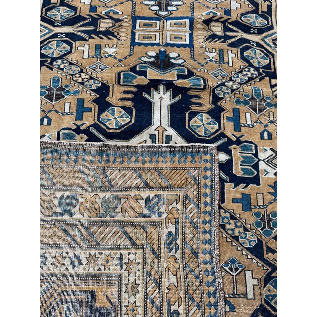 Tribal Vintage Kuba Cseikhong Rug With Tribal Cross Medallions – 5'10" X 4'1" For Sale - Image 3 of 3