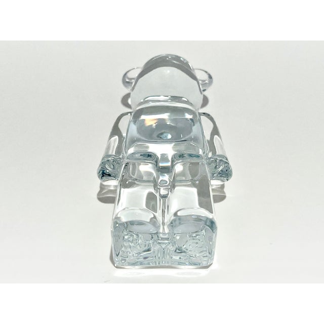Baccarat Be@rbrick Clear Crystal Figurine Created in Collaboration With Japanese Brand Medicom For Sale In Detroit - Image 6 of 9