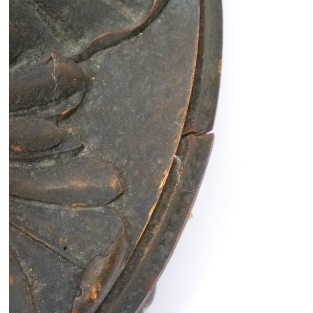Late 19th Century Gilt-Bronze & Carved Wood Floor Lamp For Sale - Image 11 of 13