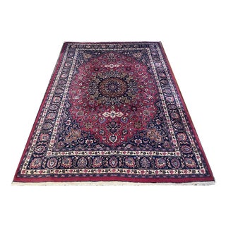 Large Hand-Knotted Kashan Rug For Sale