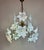 Vintage Murano Style Glass Flower Chandelier, White Floral Ceiling Light, Italian Romantic Bedroom Lighting - a Pair For Sale - Image 16 of 16