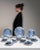Mid 20th Century United Kingdom Blue Porcelain Serving Piece For Sale - Image 13 of 14