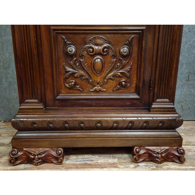 Antique Renaissance-Style Display Cabinet in Carved Wood, 1800s For Sale - Image 5 of 12