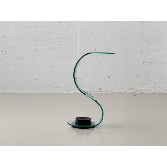 Glass Cobra Umbrella Stand by Elio Vigna for Fiam Italia, 1980s For Sale - Image 12 of 16