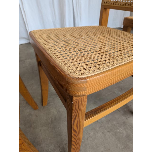Mid-Century Modern Cane Seat Dining Chair, Yugoslavia, 1970s For Sale - Image 10 of 18