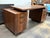 Hollywood Regency Custom Designed Zebra Wood Office Desk For Sale - Image 3 of 12