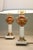 1930s 1930s French Depose Art Deco Neoclassic White/Salmon Onyx Marble Column & Urn Bronze Table Lamps - a Pair For Sale - Image 5 of 13