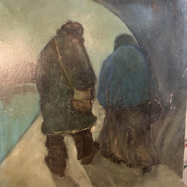 1960s Couple Painting by Yetty Leytens For Sale - Image 5 of 8