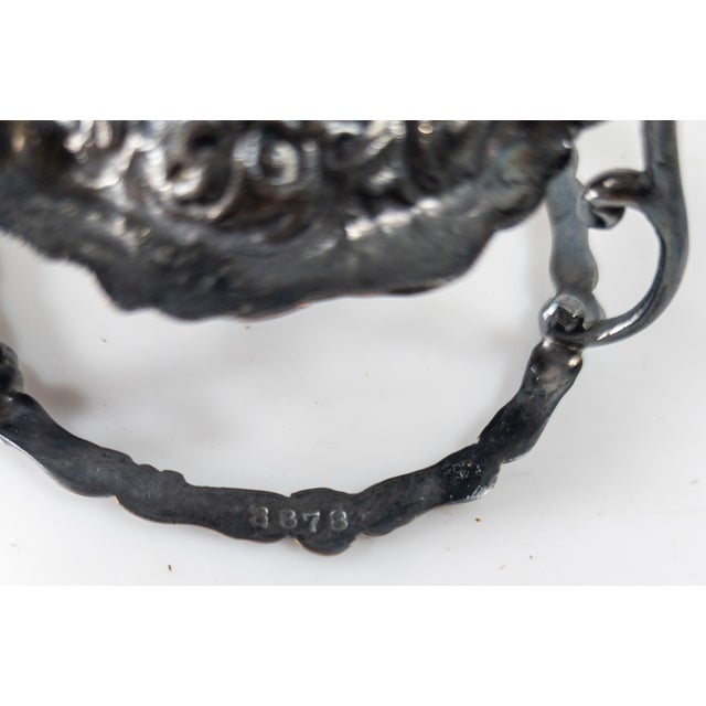 19th or 20th Century Silverplate Tea Strainer and Stand For Sale - Image 15 of 15