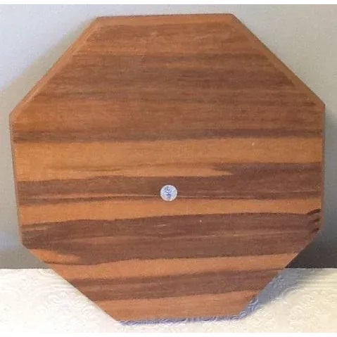 Mid-Century Marquetry/Inlaid Wood Octagonal Tray For Sale - Image 4 of 4