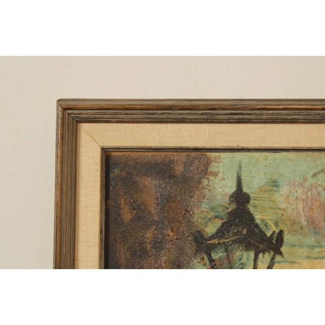 1960s Mid 20th C. European Market Scene Original Painting, Signed For Sale - Image 5 of 13