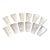 Set of 12 Art Deco Baccarat Crystal Cale-Assiettes (Plate Wedges) With Original Baccarat & Vessière Labels For Sale