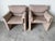 1980s Italian Postmodern Fully Upholstered Lounge Chairs on Casters – A Pair For Sale - Image 4 of 17