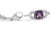 Classy and feminine, this amethyst and diamond tennis bracelet is designed especially for your lady love. Styled in...