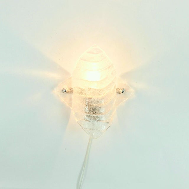 1970s Mid-Century Murano Glass Wall Sconce, 1970s For Sale - Image 5 of 9