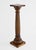 Traditional Early 20th Century Walnut Fluted Column Pedestal or Plant Stand, c.1940 For Sale - Image 3 of 16