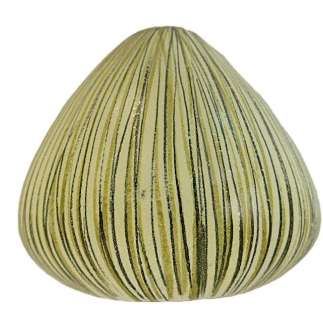 Aldo Londi Linea Series Onion Shaped Ceramic Vase by Aldo Londi for Bitossi Italy 1950s For Sale - Image 4 of 11