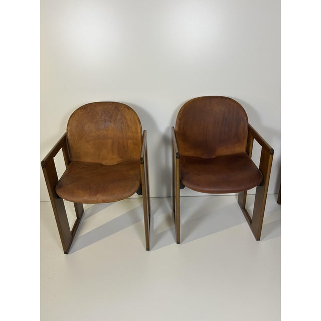 1970s Vintage Dialogo Armchairs by Afra & Tobia Scarpa for B&B Italia, 1970s, Set of 4 For Sale - Image 5 of 18