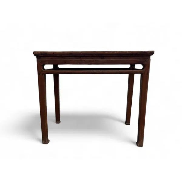 Late 19th Century Antique Chinese Small Console or Wine Table With Marble Insert Top, 36" Inch Long For Sale - Image 5 of 11