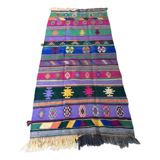 Vintage Kilim Rug - "Juan Pablo" - 3' 2" x 7' 8" For Sale