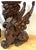 Wood Large Pair Carved Mahogany Heraldic Winged Griffins, Atrib. R.J. Horner For Sale - Image 7 of 12