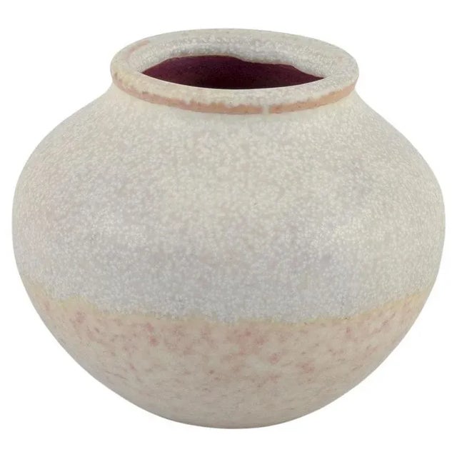 Ivory Eggshell Glazed Stoneware Miniature Vase by Nils Thorsson for Royal Copenhagen, 1924 For Sale - Image 8 of 8