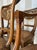 Brown Set of 5 Italian Neoclassical Dining Room Chairs With Giltwood Dolphin Backs For Sale - Image 8 of 9