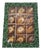 Vintage Czechoslovakian Hand-Painted Golden Glass Christmas Ornaments, 1970, Set of 12 For Sale
