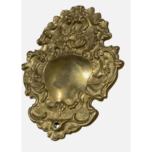 Traditional Classic Elegance Vintage Ottone Garantito Verniciato a Fuoco Candle Sconce| Wall For Sale - Image 3 of 4