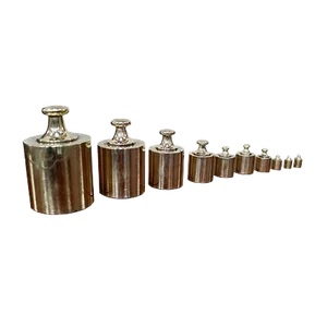 Antique Italian Brass Weights, Set of 10