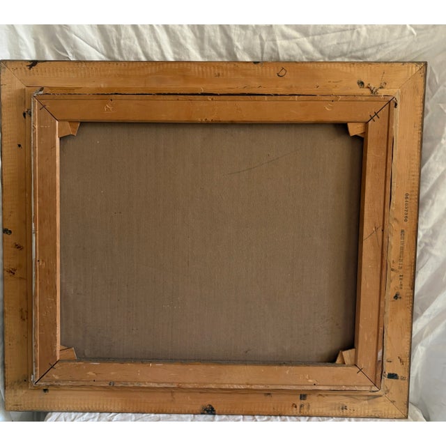 Mid 20th Century Mid-Century Modern Still Life Fruit and Platter, Impasto Oil on Canvas Signed by Artist, Framed For Sale - Image 5 of 11