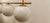 Brass Suspension with Glossy White Ball Glasses For Sale - Image 9 of 14