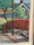 P. Agne, Village, 1950s, Oil on Canvas, Framed For Sale - Image 8 of 13