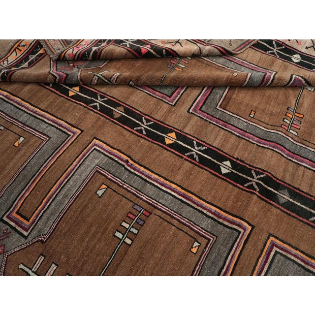 Red Galerie Shabab Collection Mid-20th Century Turkish Anatolian Tribal Large Carpet For Sale - Image 8 of 8