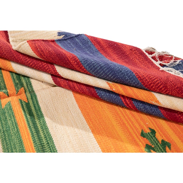 21st Century Modern Kilim Rug 5 '7'' X 7' 10'' For Sale In New York - Image 6 of 11