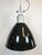 Black Large Industrial Pendant Lamp in Enamel Factory from Elektrosvit, 1960s For Sale - Image 8 of 14