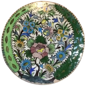 Hand-Painted Vintage Persain Tile
