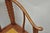 Brown Antique Chinese Elm Hardwood Horseshoe Oriental Huanghuali Lounge Arm Chair For Sale - Image 8 of 16