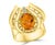 4 Carat Oval Citrine and Diamond Ring in 14 Karat Yellow Gold, Estate For Sale - Image 14 of 18